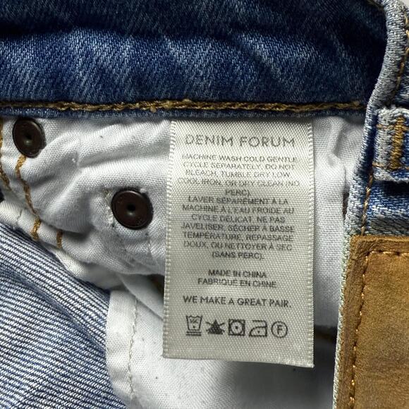 DENIM FORUM Aritzia The Yoko High Rise Slim Jean Sz 23 - Picture 8 of 8